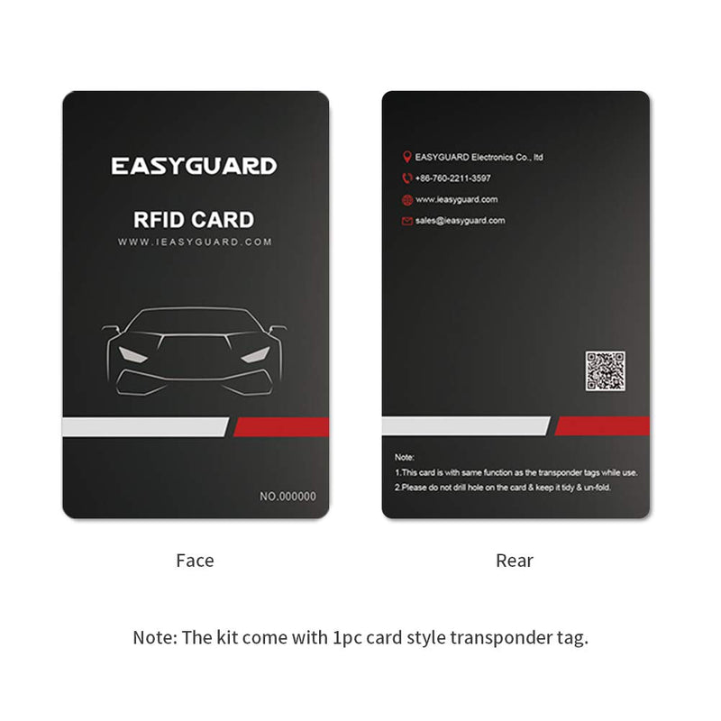  [AUSTRALIA] - EASYGUARD EC004 Smart RFID Push Engine Start Button kit & Keyless Go System Upgrade Key Start to Push Start Cars Fits for Most DC12V Cars