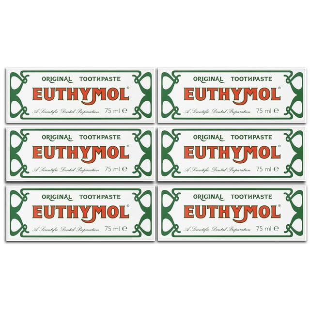 E Uthymol Original Toothpaste 75ml Pack of 6