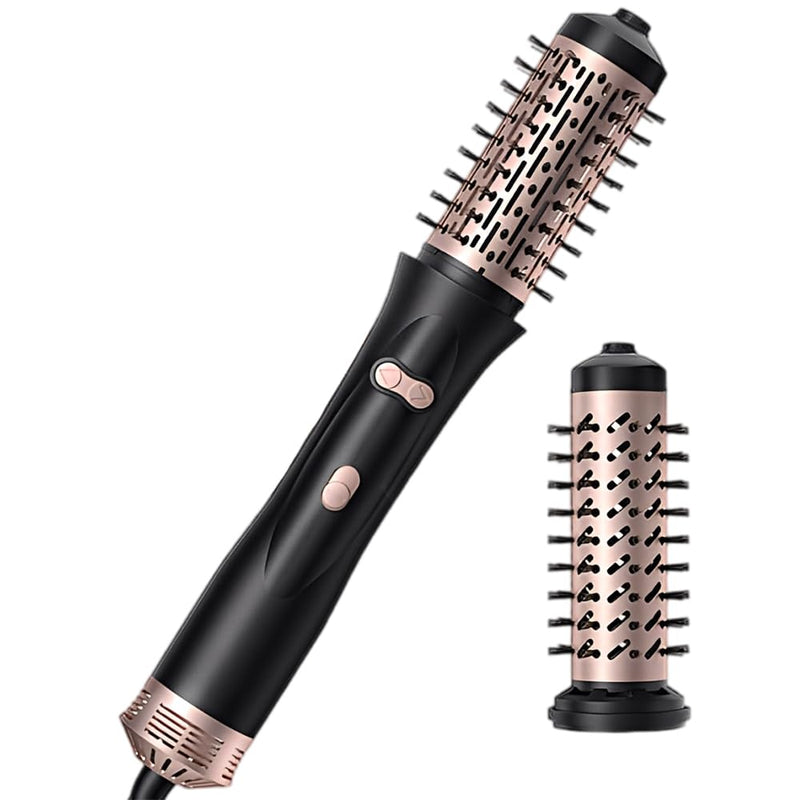 Heated Hot Brush, 3-in-1 Rotating Hair Dryer Brush, Thermal Brushes | 360° Rotating Hot Air Brushes Set, with 3 Temperatures, for Dry/Curl/Straight Hair