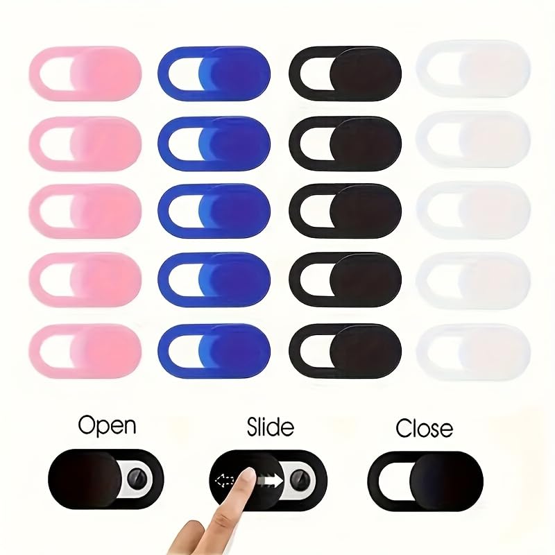 10pcs Privacy Slider Camera Covers, Suitable for iPad, Tablets, Webcams, Laptops, PCs, Cameras, and Phone Lens Sliding Covers for Privacy Protection