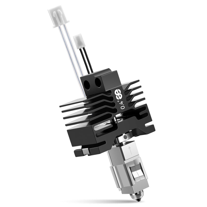 Phaetus Upgrade Conch Hotend/Conch Hotend Plus EndCoat Nozzle/Silicon Carbide Nozzle with Heating Block Thermistor for Bambu Lab X1,X1C 3D Printer 0.4MM (X1 Series) X1 Series