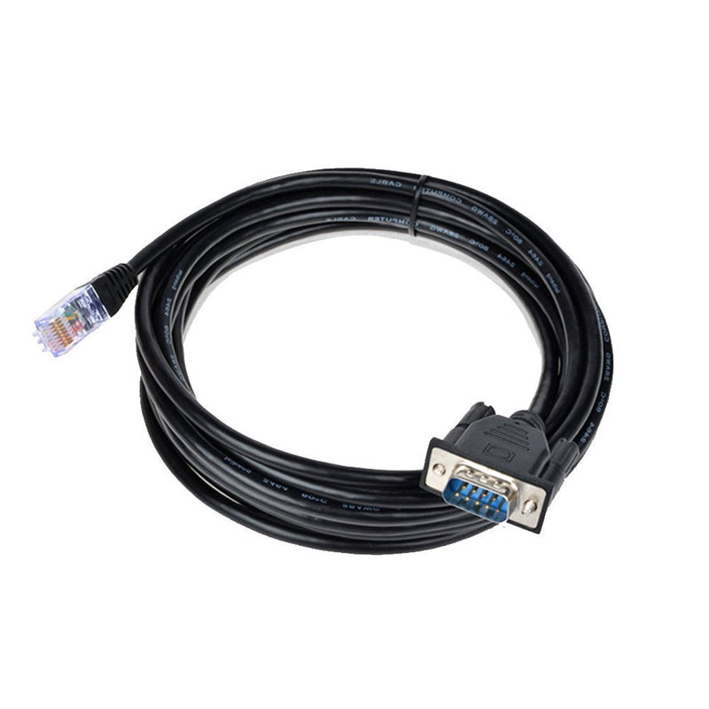 RJ45 to DB9, DB9 9-Pin Serial Port Male to RJ45 Female Cat5 Ethernet LAN Console Cable 9.8Ft