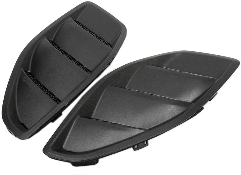 Hood Vent Cover ABS Plastic Fit for Jeep JK Wrangler 2007-2017 JK Part # 68185319AB 68185319AA 68185318AB 68185318AA, Louvers Engine Inlet Vents, 1 Set of 2 Exterior Accessories, Black
