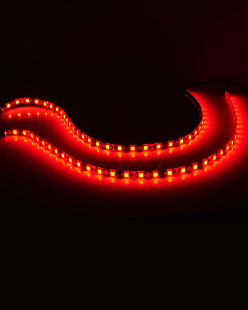 Red Led Strip Lights 24" Connectable 12V Led Light Strip for Cars Golf Cart Boat Marine Motorcycle Interior & Exterior Waterproof Car Led Light Strip, 4Pack Red Led Strip 24" Connectable