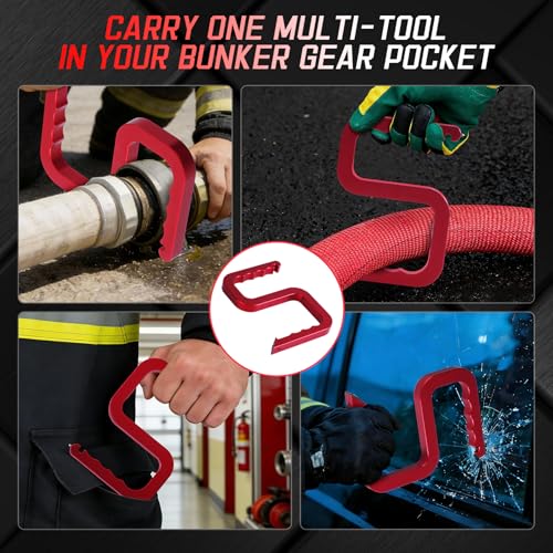 Firefighter Hose Tool for advancing a 2 1/2” or 1 3/4” Fire Hoses
