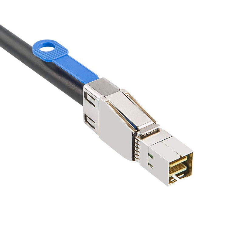 CableCreation SFF-8644 to 4 Sata 7 Pin Cable, External Mini SAS HD SFF-8644 to 4 Port SATA Cable, Hard Disk Data Server Raid Cable 1 Meter/ 3.3 FT 3.3ft
