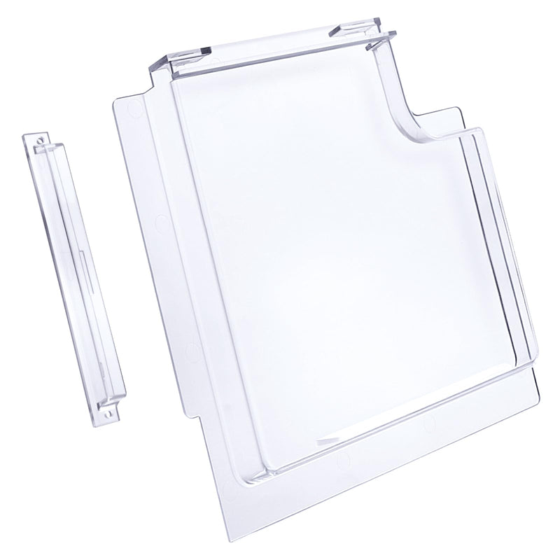 NOVINO RV Screen Door Slide 4701-00 for Dexter RH Right Hand Series 5050 Radius Corner Upgraded Screen Door,Clear Plexiglass RV Screen Door Slide and 4700-00 Stopper