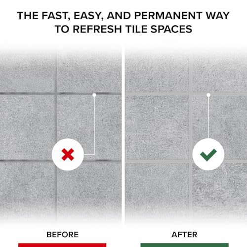 X-Protector Water Based Grout Marker - 2 PCS with 8 Tips, Light Gray Light Gray, 2 pcs (5C)