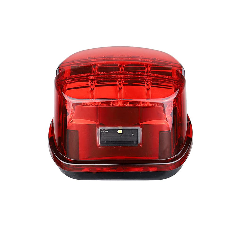 Red Strobing LED Tail Light Upgrade HD Tail Lights Assemblies for Harley Dyna Road King Electra Glide Street Bob Touring, Harley Davidson Parts, LED Lights for Motorcycles（Red） Red
