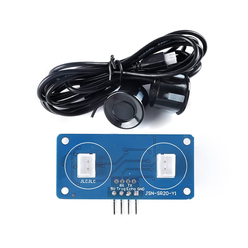 JSN-SR20-Y1 Ultrasonic Ranging Module Distance Measuring Sensor Module Range 2-500cm Waterproof and Dustproof Equipped with Dual Wire Probes