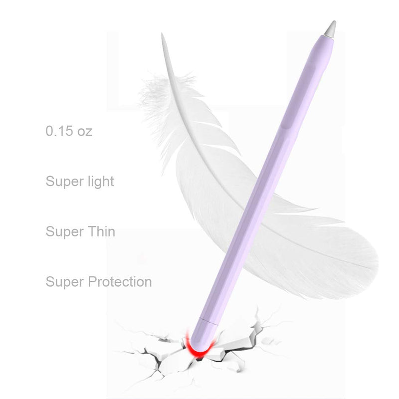 YINVA Case for Apple Pencil Grip for Apple Pencil Accessories Holder for Apple Pencil 1st Generation Cover Sleeve for Apple Pencil with Protective Nib Cover for iPad Pencil(Purple) Purple For 1st Gen