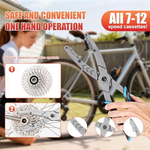 Cassette Removal Tool Pliers, Bike Chain Whip Alternative