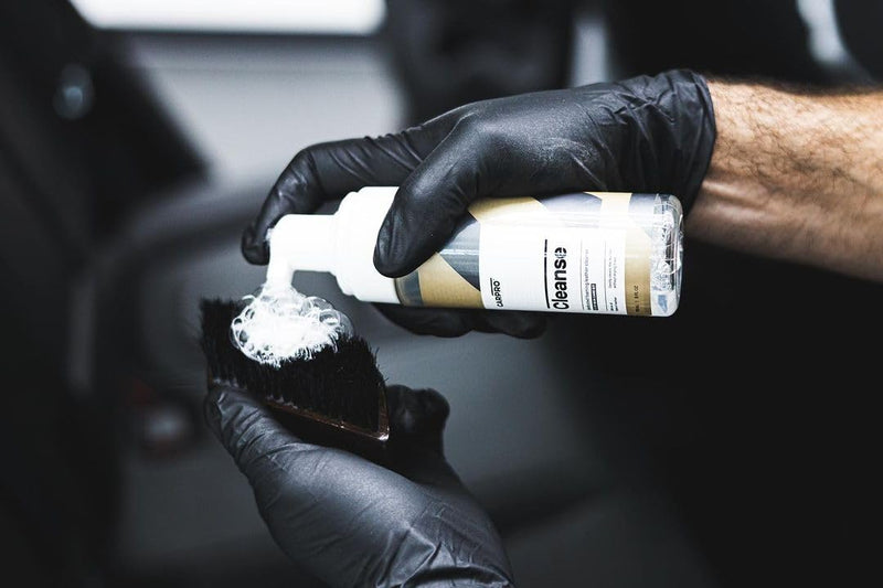 CARPRO Skincare Leather Kit: Car Leather Cleaner, Leather Conditioner, Brush & Towel - Clean and Condition All Types of Leather - Prevent Car Leather Seats from Fading, Cracking & Drying Out