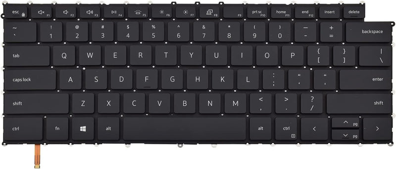 Backlit Replacement Keyboard Compatible with Dell XPS 15 9500 P91F 9510 9520 XPS 17 9700 P92F 9710 9720, Precision 5550 5560 5570 5750 5760 5770 with Backlight