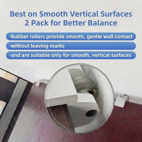 Standing Desk Anti Wobble Stabilizer 2 Pack, White, Fits 0.5-1.2 in White (2-pack 0.5"–1.2" Desk Thickness)