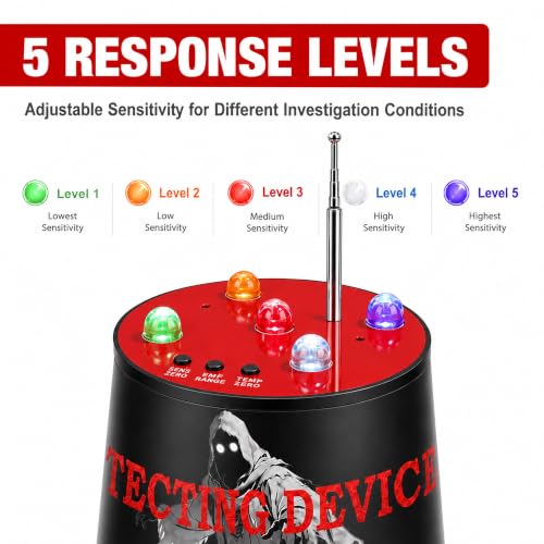Ghost Hunting Equipment EMF Detector Temperature Detection 5 Levels Male