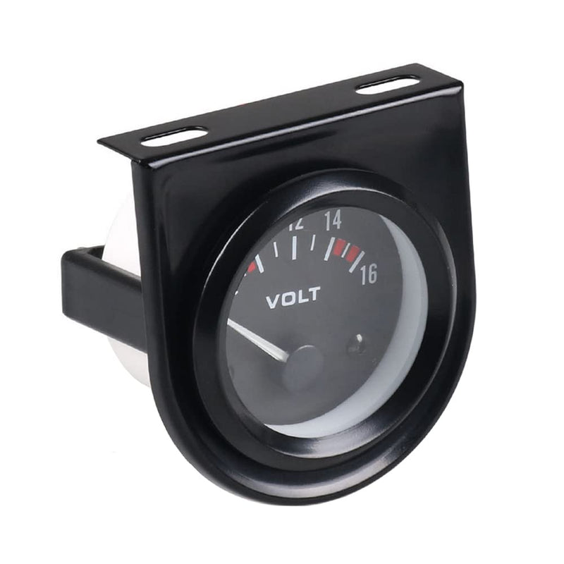 ESUPPORT Universal Car 2" 52mm Pointer Volt Voltage Gauge Meter Celsius White LED Light Indicator Display Electrical Volt Gauge