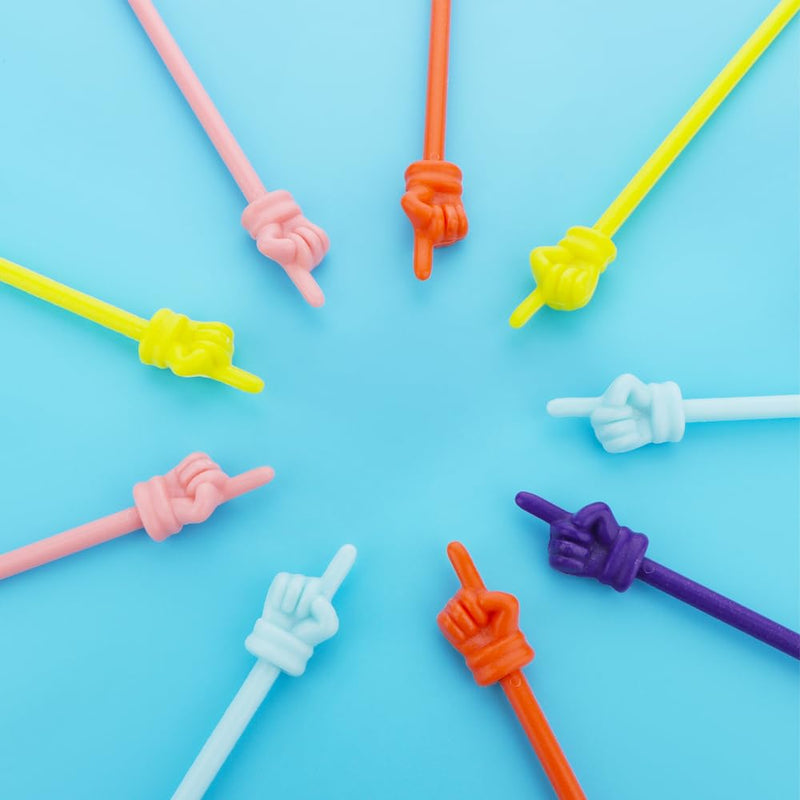 20 Pcs Mini Hand Pointers Teachers Pointer Classroom and Presentation Finger Pointer Reading Stick Point Reading Pen (Colors May Vary)