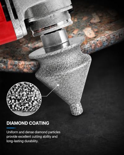 4-in-1 Diamond Chamfer Bit for Angle Grinder, 5/8-11 Thread