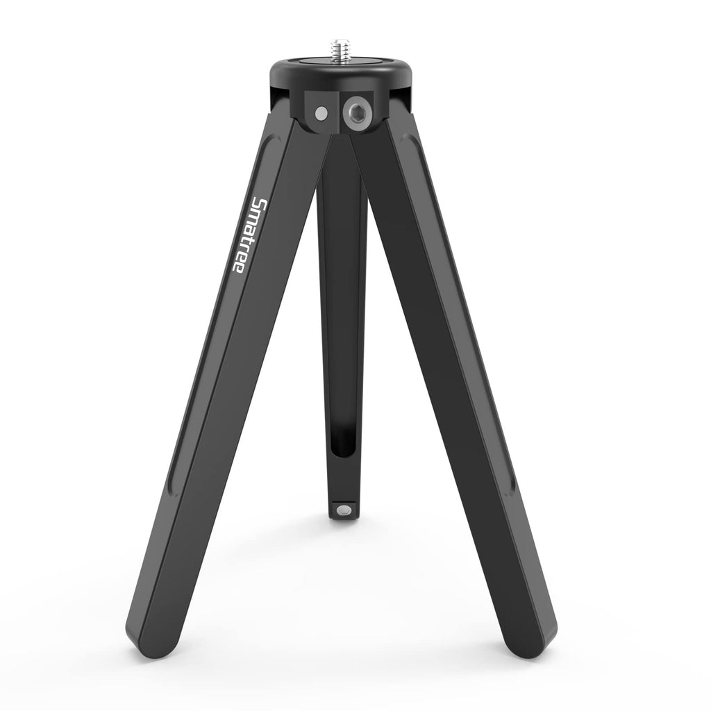 Smatree Metal Mini Tripod,Desktop Tabletop Stand Tripod,Fit for G*pro/Osmo Mobile/hohem Gimbal Handle Grip Stabilizer/Smooth 4/Crane Plus/Crane 2/Vimble 2/Ronin-S Etc. Meta Tripod