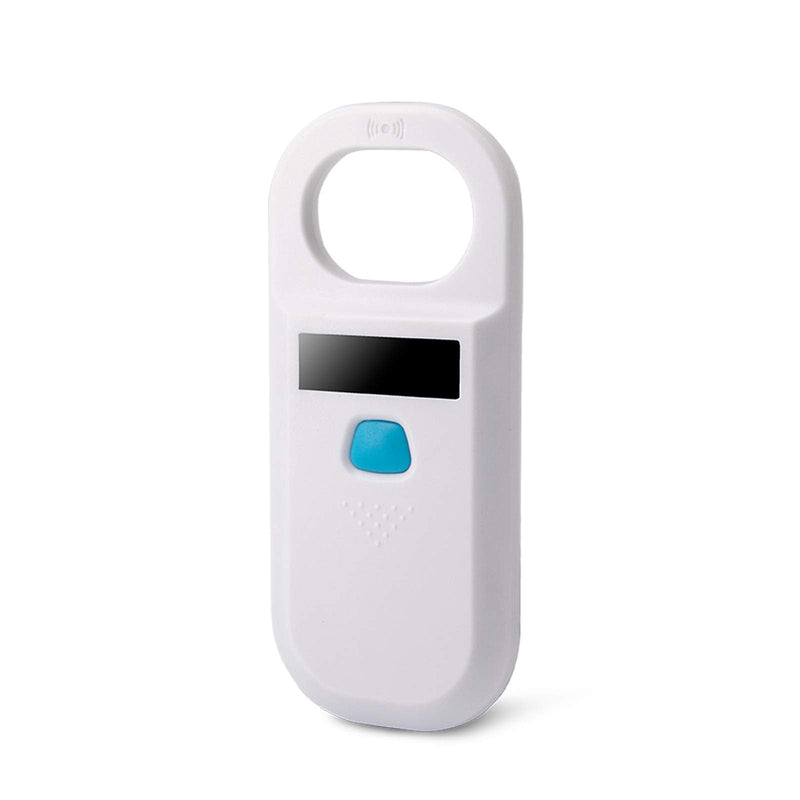 Portable OLED Display RFID ISO11784/11785 134.2Khz/125khz FDX-B Microchip Reader Scanner for Dog/Cat（White） white animal reader-11