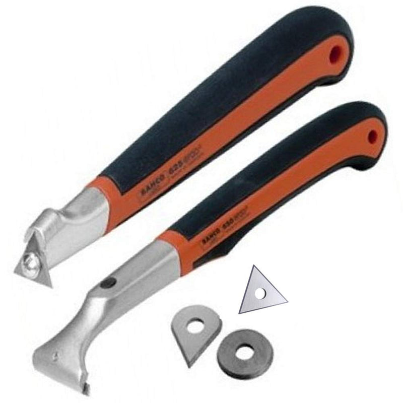 Carbide Paint Scraper Replacement Blades Round, Triangular and Drop Shaped Scraper Blades Fits BAHCO 625 Hand-hold Scrapers, for Removing Paint Glue Varnish Rust,3pcs/set