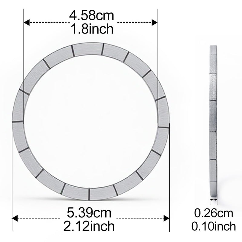 2 Pack Magnet Ring Circle for DIY, 3D Print Compatible with MagSafe for Accessories Side (Not for Phone Case) 2
