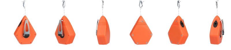 REDIBLUE Keson P100 (Pack of 2) Octoganal Chalk Line Reel, 1.5mm String, 2-4-Ounce Capacity, 100-Foot