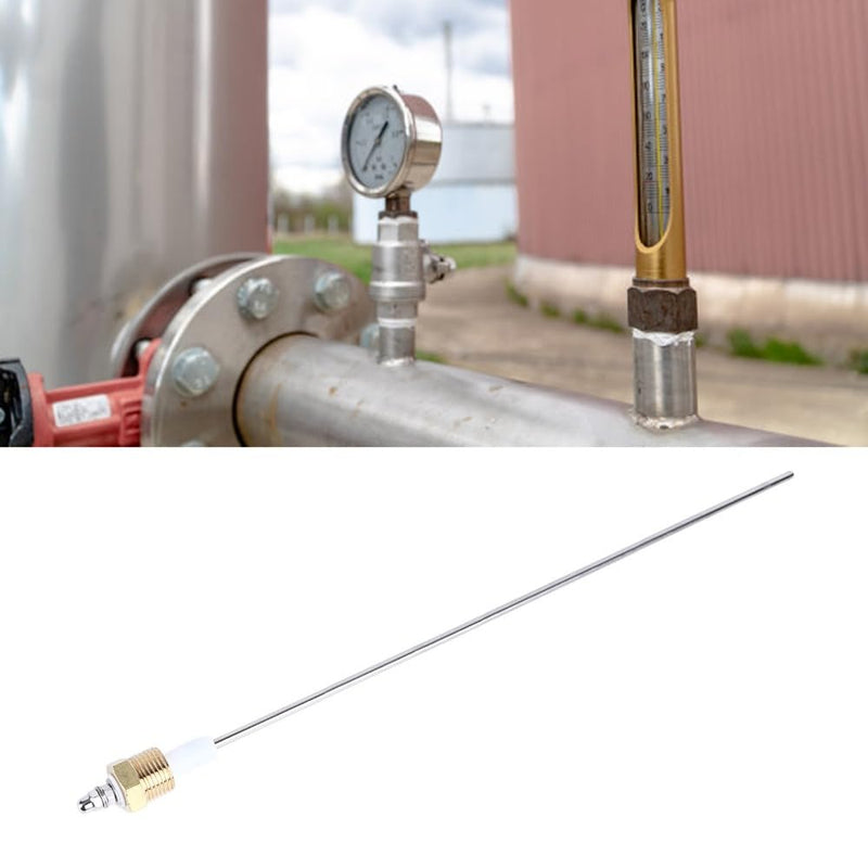 Boiler Water Level Sensor Probe - 1 Pin G1/2 Brass Electrode, PTFE Stainless Steel Rod for Steam Boiler Liquid Detection
