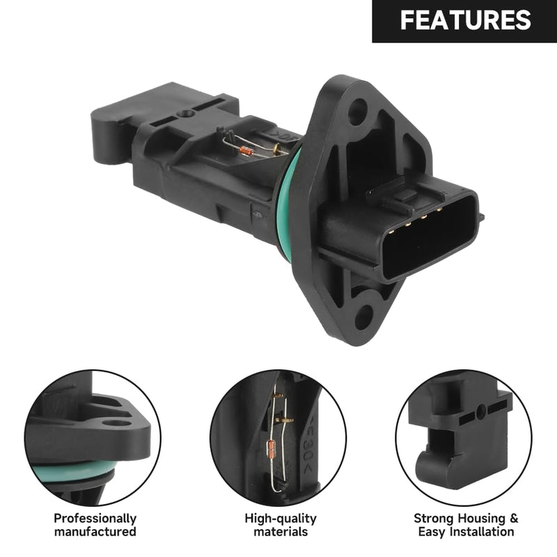 Mass Air Flow Sensor Meter Sensor MAF Sensor - Compatible for Nissan Maxima 2000-2001 for Nissan Altima 2002-2003 for Nissan Sentra 2001-2005 - Replace Part 0280218154
