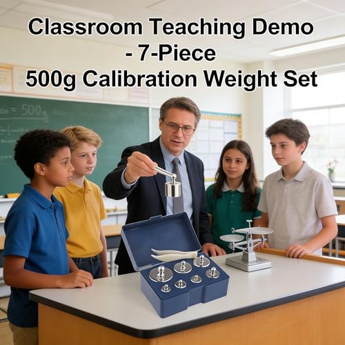 MAGIKON Calibration Weight Set, 7Pcs 500g Stainless Steel with Case