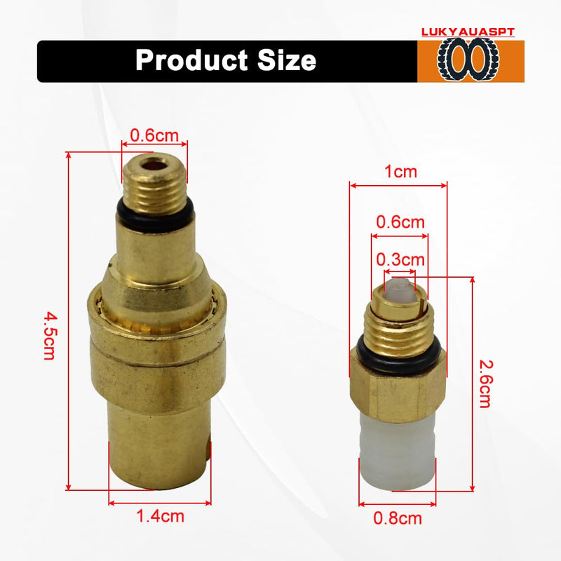 Air Valve Risidual Pressure Valve with M8 Air Fitting Connector For Mercedes-Benz S-Class W220 S320 S350 S430 S500 Air Suspension Shock Strut 2203202338 2203205013 W220 air holding valve with M8
