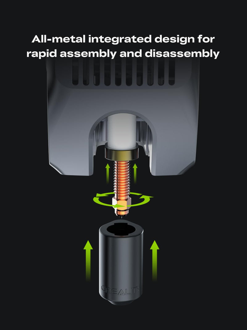 Creality K2 Plus Quick-Swap Nozzle Kit 4-Pack for K2/K2 Plus/Creality Hi, Includes 0.4mm x2, 0.6mm, 0.8mm Apertures, Swift Installation & Upgraded Material 4-Pack(0.4mm*2 & 0.6mm & 0.8mm) K2/K2 Plus/Hi