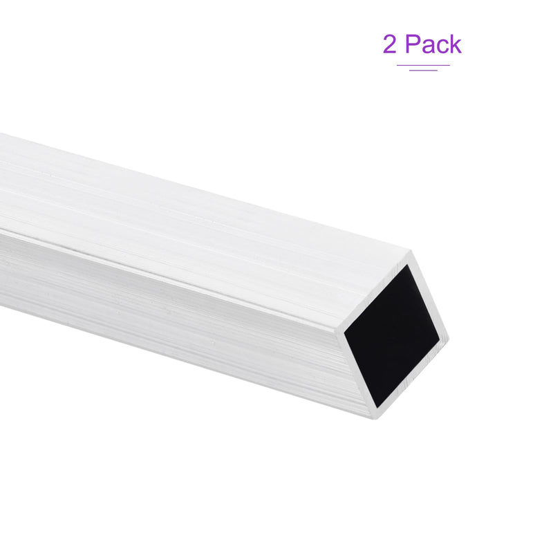 DMiotech 2Pack (19mm x 19mm x 1.6mm) 6061 Aluminum Square Tube 610mm Length Industry Metal Tubing for Machinery Frame Construction DIY Projects 2 19x19x1.6x610mm