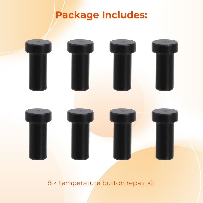 AUTOVIC Temperature Button Repair Kit for Lexus RX330, RX350 and RX400H 2004-2009 Black (8pcs)