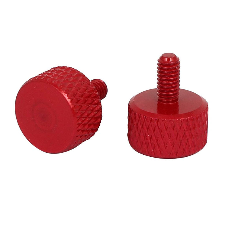 uxcell Computer PC Graphics Card M3x6mm Knurled Thumb Screws Wine Red 10pcs