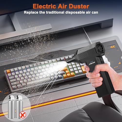  [AUSTRALIA] - Compressed Air Duster-130000RPM Super Power Air Blower with Brushless Motor