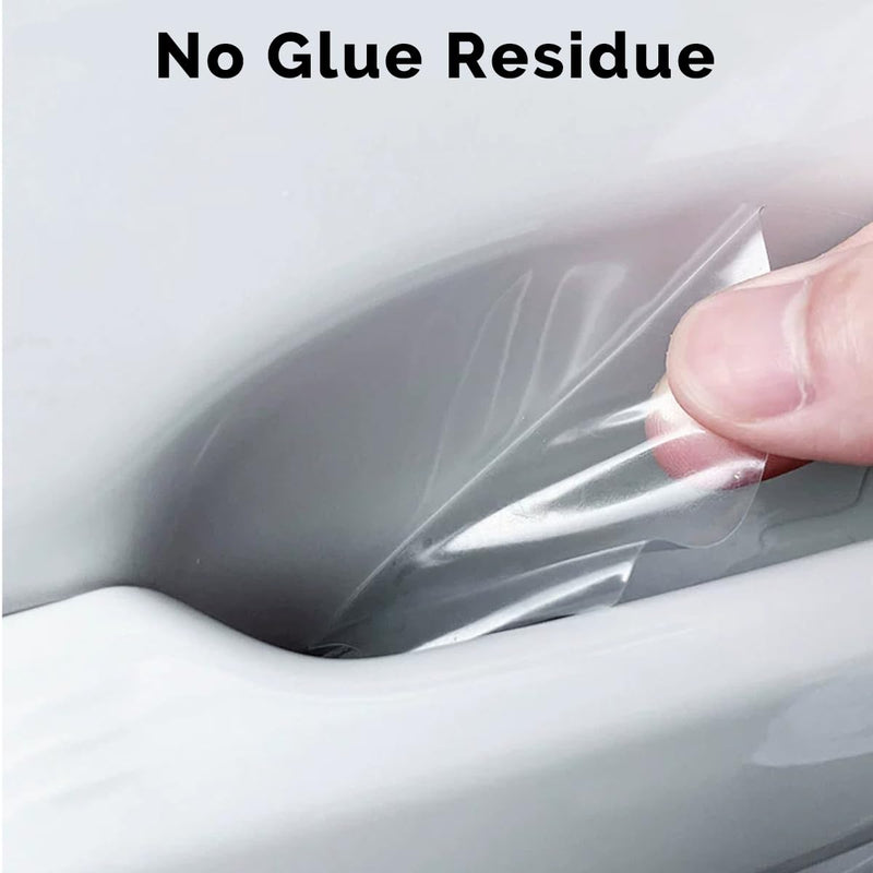 10pcs Clear Car Door Handle Scratch Potector TPU Car Door Sticker Universal Protective Films for Vehicles (Clear)