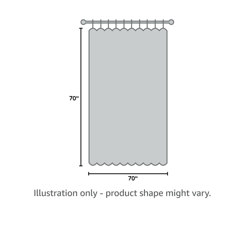 Medline Transfer Bench Shower Curtain, Standard Size, Machine-Washable, White, for Senior, Elderly, Disabled, or Adults and Patients, 1 Ct.