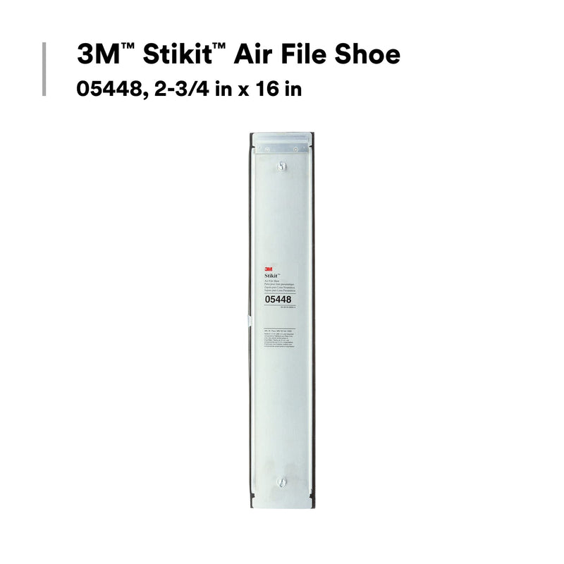 3M Stikit Air File Shoe 05448, 2-3/4 in x 16 in, Aluminum, Lightweight, Durable 1