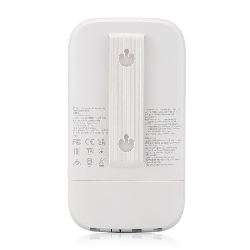 Zyxel 4-Port Gigabit PoE Extender | IEEE802.3af/at/bt Standard | 1-Port 60W in 3-Port 30W Out | Indoor & Outdoor | Nebula Cloud [PoE12-3PD]