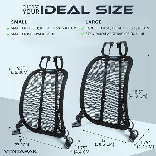 VentaPak Lightweight Ventilation Backpack Spacer - Ventilated Frame Standard