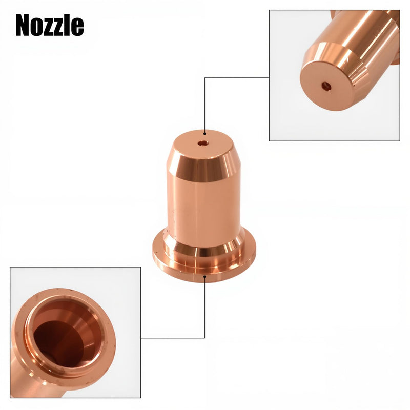 35pcs IPT-60 PT-60 IPT-40 PT40 Plasma Cutting Torch Tip 1.0mm 0.039'' Electrode Shield Cap Stand Off Swirl Ring 35pcs