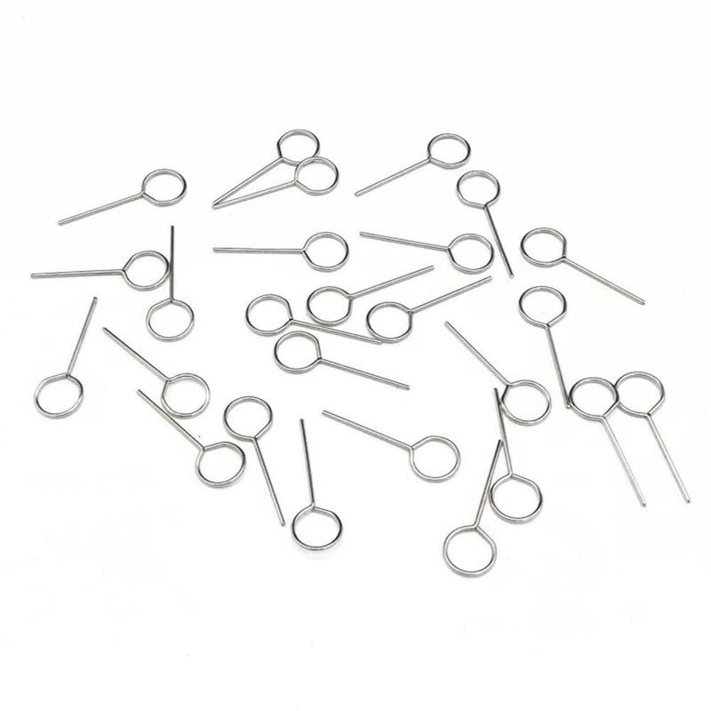 50Pcs Universal Metal SIM Card Ejector Tool Portable Phone Needle Removal Opener Compatible with All Smartphones Daily Phone Repair Accessories