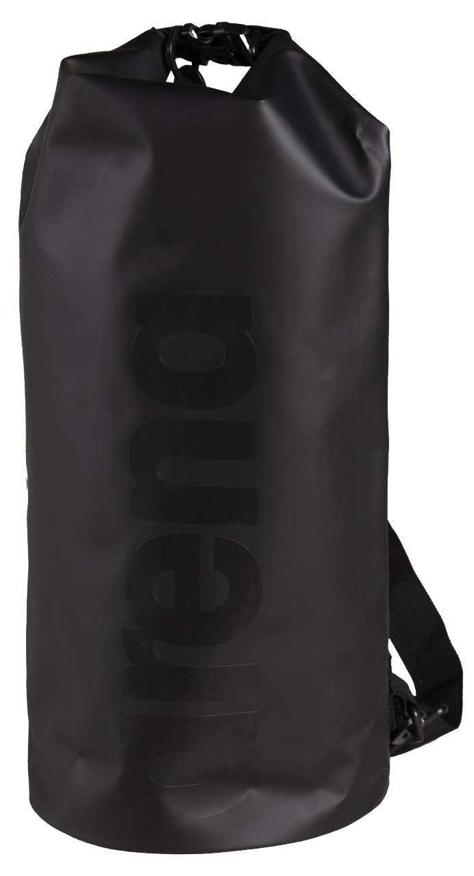 ARENA Unisex Adult Drybag Heavy Duty Roll Top Waterproof Backpack Beach Pool Outdoor Activities Dry Storage Bag Black 15 Liters