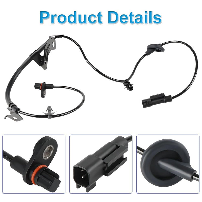 4 Pcs ABS Wheel Speed Sensor Compatible with Dodge Caliber 2007 2008 2009 2010 2011 2012, Jeep Compass Patriot 2007 to 2016, Replacement for 5105573AA, 5105572AA, 5105063AB, 5105062AA