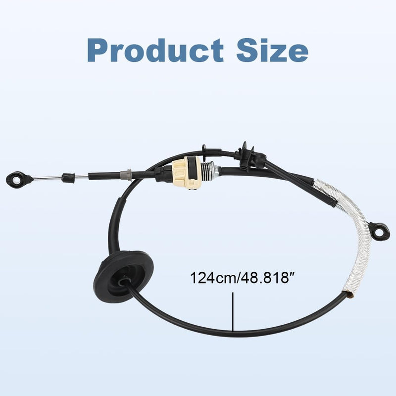 Automatic Transmission Gear Shift Cable Compatible with Ford F-150 F150 2004-2005 4.2L V6 4.6L 5.4L V8 Replacement for 4L3Z-7E395-BA 4L3Z7E395BA Gearshift Control Lever Selctor