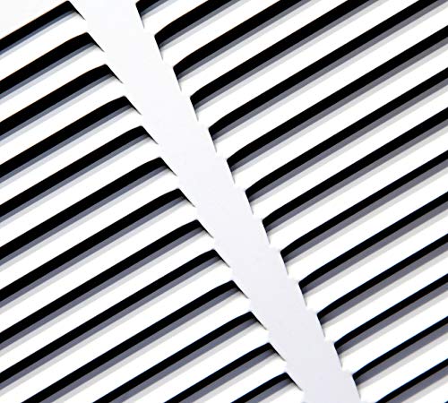 HVAC Premium HVAC Premium 12" X 6" Baseboard Return Air Grille - HVAC Vent Duct Cover - 7/8" Margin Turnback for Flush Fit with Baseboard Work - White [Outer Dimensions: 13.75" Width X 7.75" Height] 12 X 6