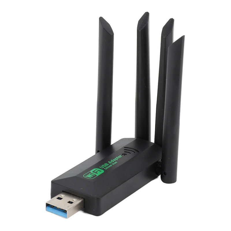USB Adapter, 1200Mbps USB 3.0 Network Dongle with High Gain 4 Antennas, Dual Band Network Adapter for Desktop Computer Laptop