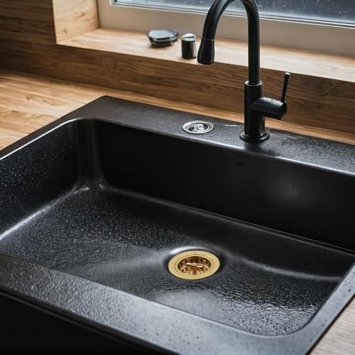 Westbrass A213-01 3-1/2" Wing Nut Twist Style Large Kitchen Sink Basket Strainer, Polished Brass